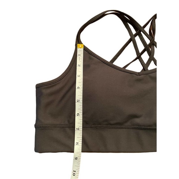 DKNY Sport Solid Strappy Back Sports Bra - Picture 12 of 12